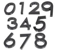 HONMEET Numeri Civici in ABS 10 Pezzi Adesivi per Porte Ufficio e Casa, Decorazione Facile da Installare su Pareti