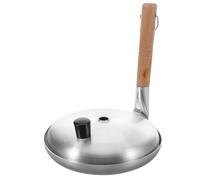 HONMEET Pentola Giapponese per Uova Strapazzate e Riso con Manico Verticale, Realizzata in Alluminio e Legno, per Uso Domestico nella Cucina Giapponese