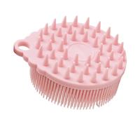 HONMEET Pettine da bagno in silicone morbido per bambina doppia faccia massaggio sensoriale e pulizia profonda setole delicate per capelli e corpo accessorio bagnetto rosa