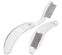 HONMEET Pettine Per Ciglia in Metallo Strumento Separatore Per Ciglia Pettini Portatili Per Sopracciglia Riutilizzabili