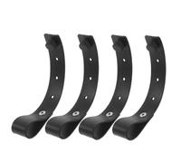 HONMEET piano stand fastener, keyboard support strap, cinghie di fissaggio regolabili in gomma, 4 pezzi, per tastiera con tubi rotondi, uso in studio di registrazione e concerti