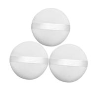 HONMEET Piumini per Cipria Viso e Corpo Lavabili in Cotone 3 Pezzi 10 Cm, Spugnetta Morbida per Trucco e Talco, Soffice Piumino Cosmetico Multiuso per Pelle Delicata e Viaggi