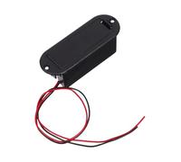 HONMEET Porta Batteria per Chitarra Attiva e Basso Elettrico Eq10 in Plastica Nera con Cavo di Collegamento, Montaggio Professionale per Prove e Concerti