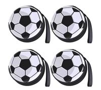 HONMEET Portamonete Leggero e Riutilizzabile in Lamiera di Latta Creativa a Forma di Pallone Confezione da 4 Pezzi Colore Casuale Calcio da Mettere nello Zaino nella Borsa