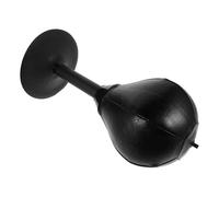 HONMEET Pungiball da Scrivania Nero con Ventosa per Adulti Sacco Boxe da Tavolo Resistente per Allenamento Velocità Reattività e Antistress Gioco Famiglia e Ufficio