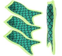 HONMEET Reusable Covers per Ghiaccioli 4 Pezzi, Forma Sirena Verde, Protezione Antigoccia, per Feste e Backyard Barbecues Colore Casuale
