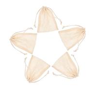 HONMEET Sacchetti Di Sapone Riutilizzabili in Cotone E Lino Corda Per Sapone Da Bagno Schiuma Prodotti Detergenti Per Viso E Corpo