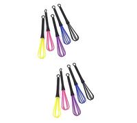 HONMEET Sbattitore Per Pettini Per 10 Pezzi Mini Mini Mixer Minipimmer Mini a Immersione Fili Miscelatore Frusta Per Cottura Portatile Mini Frusta Colorful