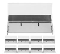 HONMEET Scatola per Archiviazione Cassette Vintage 9 Pezzi in Plastica Ps, Organizer Compatto e Sicuro per Studi di Registrazione e Collezionisti