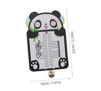 HONMEET Schede Didattiche Musicali Per Pianoforte Principianti Lavagna Bianca a Righe Musicali a Forma Di Panda Per Bambini, Strumento Portatile Per Esercizi Di Teoria Musicale a Casa e Scuola