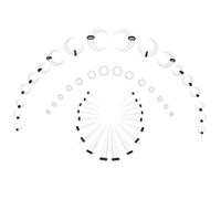 HONMEET Set Di Cornetti Per Espansione Orecchie Espansori in Corno Di Bufalo Piercing Punk Decorazioni Orecchie