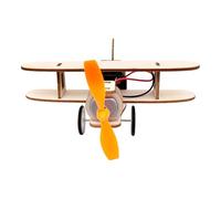 HONMEET Set Fai da Te Aeroplano in Legno da Assemblare Giocattolo Educativo Elettrico per Esperimenti Scientifici Aeroplano per Studenti per Sviluppo Capacità Pratiche