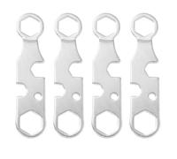 HONMEET Skateboard Argento 4 in Metallo Compatto Pezzi Tool Multifunzione | Attrezzi per Skateboard, Cacciavite Multiuso Tascabile, Atmosfera Estiva