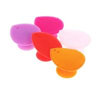 HONMEET Spazzola da Bagno a Forma di Cuore 5 Pezzi Multifunzionale in Silicone per Massaggio della Circolazione Sanguigna Colore Casuale per Bagno Ragazzo Ragazza