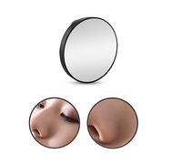 HONMEET Specchietto Trucco Ventosa Ingranditore Compatto Rotondo Con Doppia Ventosa Specchio Cosmetico Da Parete Portatile Per Viso e Bagno