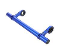 HONMEET Supporto Estensore Manubrio Bicicletta 30 Cm in Alluminio Blu Multifunzionale Porta Fari e Supporto Tachimetro per Ciclismo Urbano e Notturno