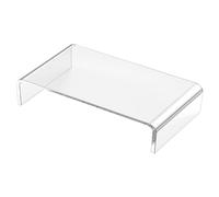 HONMEET Supporto Monitor Acrilico Trasparente Rialzo Schermo Piccolo | Casa e Ufficio, Resistente All'usura, Alza Display All'altezza degli Sguardi