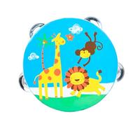 HONMEET Tamburello per Doppia Faccia Strumento Musicale Educativo Mano Giocattolo Percussioni Divertente per Ragazzi e Ragazze per Sviluppare Talento Musicale