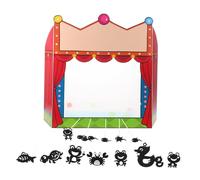 HONMEET Teatro Ombre Artigianale Gioco Didattico Pupazzi Cinesi Fai Da Te Per Ragazzo Ragazza in Età Prescolare Con Palco Educativo Per Narrazione e Attività Creativa