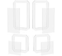 HONMEET Template Rettangolare in Acrilico 8 Pezzi per Quilting, Leggero e Resistente, Tracciatura Facile, per Aule di Cucito e Principianti