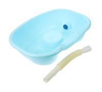HONMEET Vaschetta Lavatesta Portatile in Plastico Ergonomica per Lavaggio Chioma a Letto, Set per Adolescenti e Adulti, per Uso Domiciliare e Assistenza Anziani