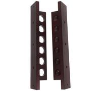 HONMEET Wall Mount Cue Rack Porta Stecche da Biliardo in Legno Massello per Astici Supporto per Biliardo da Tavolo con Chalk per Game e Club