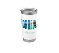 Honolulu Hawaii Bicchiere termico in acciaio inox doppia parete