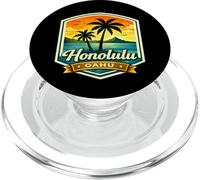 Honolulu Hawaii Camicia Oahu Beach Vacation Surf Tramonto PopSockets PopGrip per MagSafe