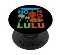 Honolulu Hawaii Souvenir Uomini Surf Coconut Honolulu PopSockets PopGrip Adesivo
