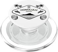 Honolulu Hawaii Tartarughe di Mare Conchiglie Palme Ricordo PopSockets PopGrip per MagSafe