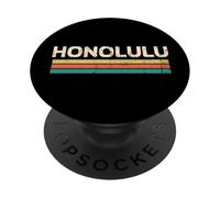 Honolulu Hawaii USA Nome Città Classico Vintage Colori Design PopSockets PopGrip Adesivo