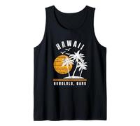 Honolulu Oahu Hawaii, Souvenir per Le Vacanze sulla Spiaggia Canotta
