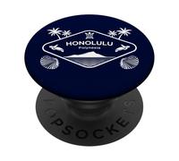 Honolulu Polinesia Hawaii Palme Tartarughe di Mare Ricordo PopSockets PopGrip Adesivo