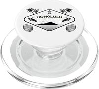 Honolulu Tartarughe di Mare Palme Hawaii Conchiglie Ricordo PopSockets PopGrip per MagSafe