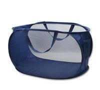 HONOMA Sturdy Mesh Laundry Hamper Basket Bag Pop up Basket with Side Pocket for Laundry Room Bathroom Kids Room College Dorm