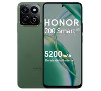 HONOR 200 Smart 5G Smartphone Dual SIM NFC, IP64, 360° Anti-Drop, Batteria 5200mAh telefono con 4GB RAM 256GB Memoria, 6.8 pollici 120Hz Comfort Display, 50MP+2MP, Forest Green [Versione italiana]