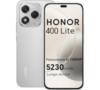 HONOR 400 Lite 5G Smartphone,8GB RAM 256GB Memoria Dual SIM NFC, 5230 mAh,108MP con pulsante AI telefono Android 15, 6.7 pollici AMOLED Eye-Care Display, IP64&SGS, Velvet Grey [Versione italiana]