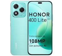 HONOR 400 Lite Smartphone 5G Dual SIM NFC, 8GB RAM 256GB Memoria, 108MP con pulsante AI telefono Android 15, 6.7 pollici AMOLED Eye-Care Display, 5230 mAh,IP64&SGS, Mars Green [Versione italiana]