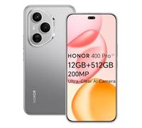 HONOR 400 Pro 5G Smartphone, 12GB 512GB, Fotocamera AI Ultra Nitida da 200MP, 6,7" AMOLED Display 120Hz, Snapdragon 8 Gen 3, 5300mAh, IP68 e IP69, Dual-SIM, NFC, Android 15, Senza caricatore, Grigio