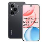 HONOR 400 Pro 5G Smartphone, 12GB 512GB, Fotocamera AI Ultra Nitida da 200MP, 6,7" AMOLED Display 120Hz, Snapdragon 8 Gen 3, 5300mAh, IP68 e IP69, Dual-SIM, NFC, Android 15, Senza caricatore, Nero