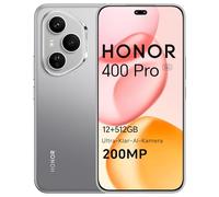 HONOR 400 Pro Smartphone 5G 12GB RAM 512GB ROM, Dual SIM NFC, AMOLED da 6.7 pollici display Eye Comfort con Snapdragon 8 Gen 3, 200MP Ultra-clear AI Camera,5300 mAh, Lunar Grey [Versione italiana]