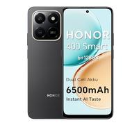 HONOR 400 Smart 4G Smartphone Dual SIM NFC Android 15, 6+128GB, 6500mAh Dual Cell Batteria, 108MP+2MP con Pulsante AI Telefono, 6.77 Pollici 120 Hz Comfort Display, 5 stelle SGS&IP65, Velvet Black