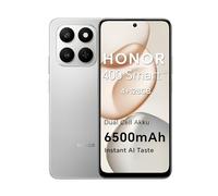 HONOR 400 Smart 5G Smartphone Dual SIM NFC Android 15, 4+128GB, 6500mAh Dual cell Akku, Instant AI Taste, 6.77 Zoll 120 Hz Comfort Display, 5 Sterne SGS&IP65, 50MP+2MP, Meteor Silver