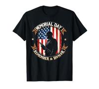 Honor and Remember Memorial Day Maglietta