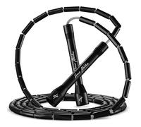 Honor Athletics 2.0 Corda per saltare con perline - Regolabile con impugnature infrangibili & perline antiurto infrangibili per un allenamento fitness migliore, Onda Nera
