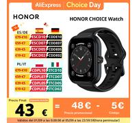 HONOR CHOICE Watch 1.95 "AMOLED Display Bluetooth Calling 120 modalità di allenamento 5ATM Swim-Ready fino a 12 giorni di durata della batteria | Black