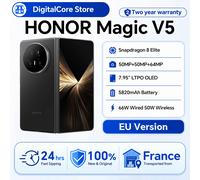 HONOR Magic V5 Versione EU Smartphone 5G Originale Display OLED HDR Doppio Snapdragon 8 Elite 5820mAh 7.95" 66W SuperCharge
