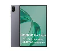 HONOR Pad X8a Tablet 4GB+64GB Storage 8300mAh,11 Pollici 90Hz Display con Protezione,Qualcomm SD 680,Wi-Fi/Bluetooth/Android 14,Grigio