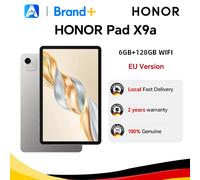 HONOR Pad X9a, 11.5 ″ 120Hz 2.5K Fullview Display,128GB di archiviazione, 8300mAh batteria, corpo in metallo sottile, quattro altoparlanti, Android 15, grigio
