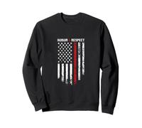 Honor Respect Firefighter Hero Gift for Brave Firemen Flag Felpa